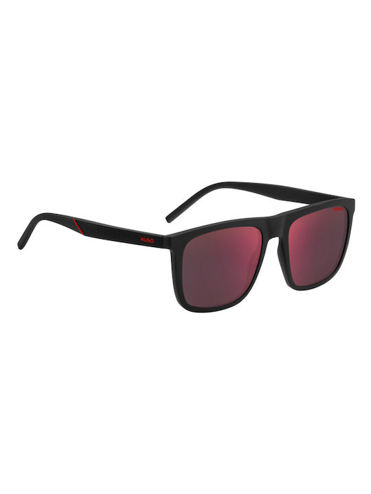 Hugo Boss Sonnenbrillen mit Schwarz Rahmen und Rot Spiegel Linse HG 1304/S 807/AO