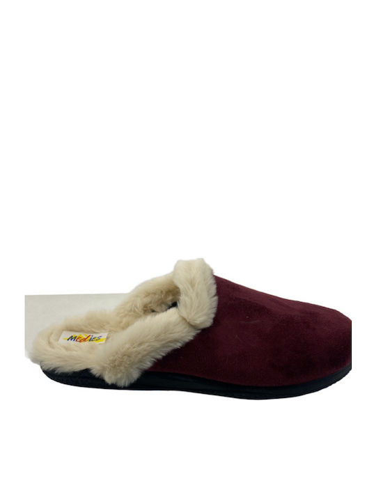 Papuci de Damă de Iarnă Burgundy