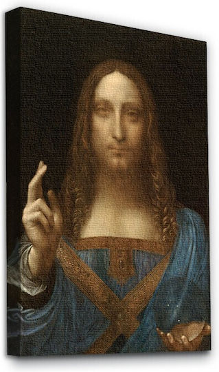 Walls Salvator Mundi Αντίγραφο του Da Vinci σε Καμβά 30x40 cm Walls Salvator Mundi Αντίγραφο του Da Vinci σε Καμβά 30x40 cm