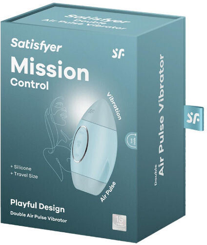 Satisfyer Mission Control Αναρροφητής Αιδοίου με Δόνηση Μπλε