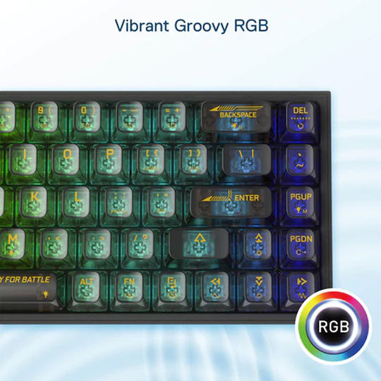 Redragon K631CTB-RGB-PRO Ασύρματο Gaming Μηχανικό Πληκτρολόγιο 65% με Custom διακόπτες και RGB φωτισμό (Αγγλικό US)