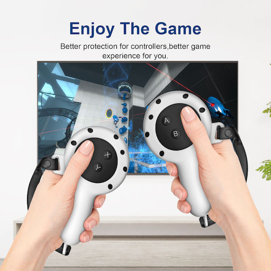 Vortex Virtual Reality Meta Quest 3 Θήκη Σιλικόνης για Χειριστήριο Λευκή