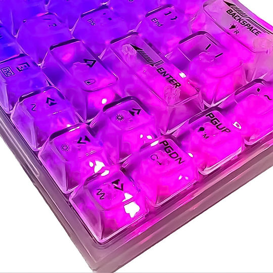 Redragon K631CT-RGB-PRO Wireless Gaming Mechanical Keyboard 65% with RGB Lighting English US White CT-RGB