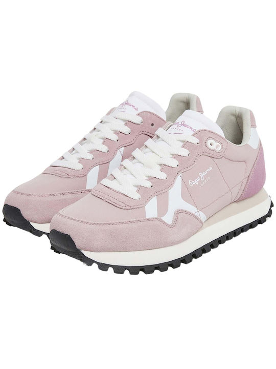 Pepe Jeans Print Damen Sneakers Rosa