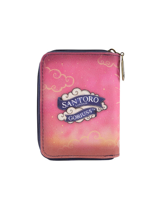 Santoro Ray Light Kids Wallet with Coins with Zipper Pink 1252GJ02