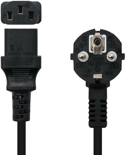 Schuko - IEC C13 Cable 2m Black (S7831674)