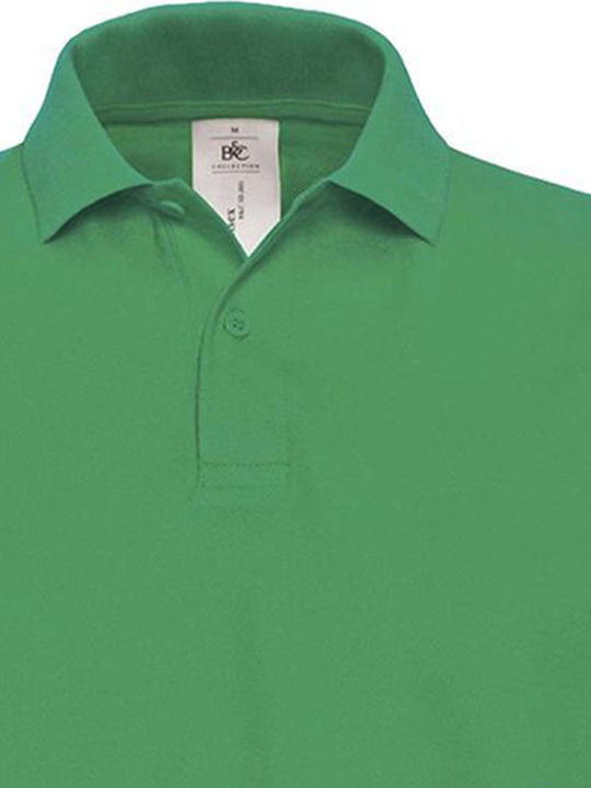 B&C ID.001 Men's Short Sleeve Promotional Blouse Green PUI10-520