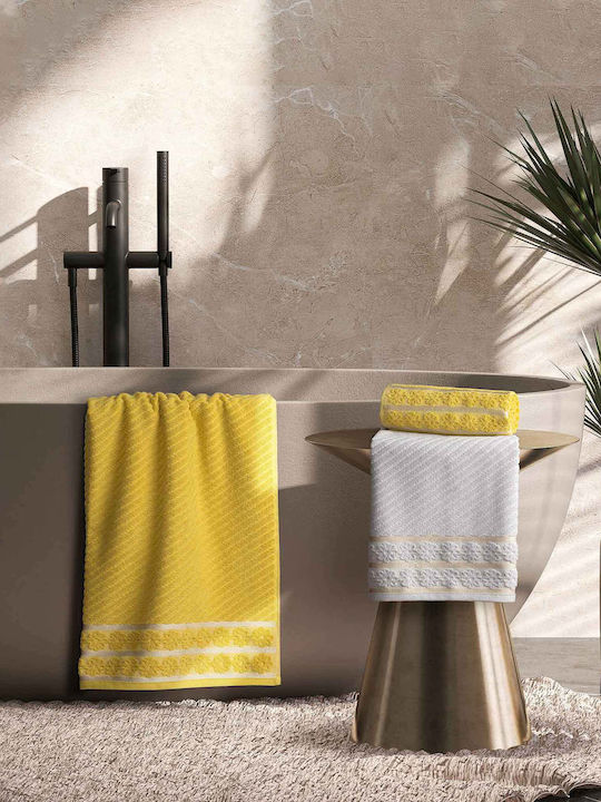 Madi Bath Towel 80x150cm. Yellow Weight 530gr/m²