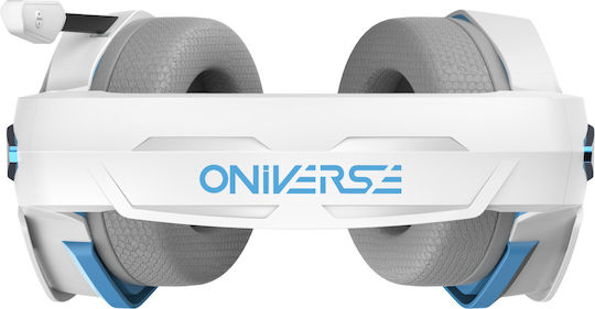 Oniverse Nebula Over Ear Gaming Headset με σύνδεση 3.5mm Nebula Arctic White for PC / PS4 / PS5 / XBOX