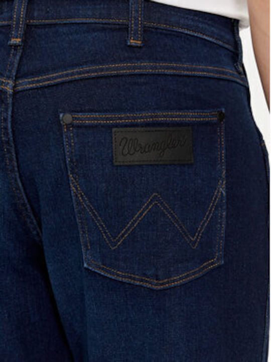 Wrangler Greensboro Pantaloni de Bărbați din Jean în Linie Dreaptă DARK BLUE