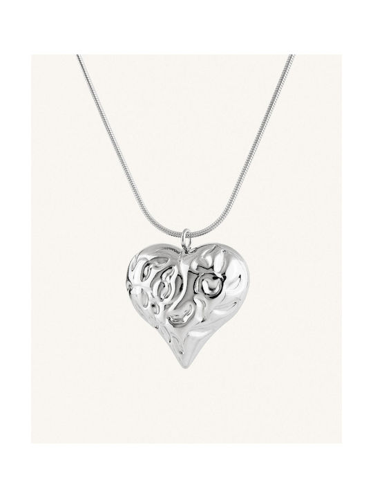 StanStefan Necklace with design Heart from Steel