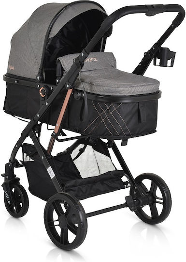 Moni Raffaello Adjustable 2 in 1 Baby Stroller Suitable for Newborn Grey 8.5kg 110959