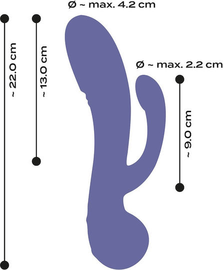 Orion Mini Διπλός Δονητής 9cm Μωβ