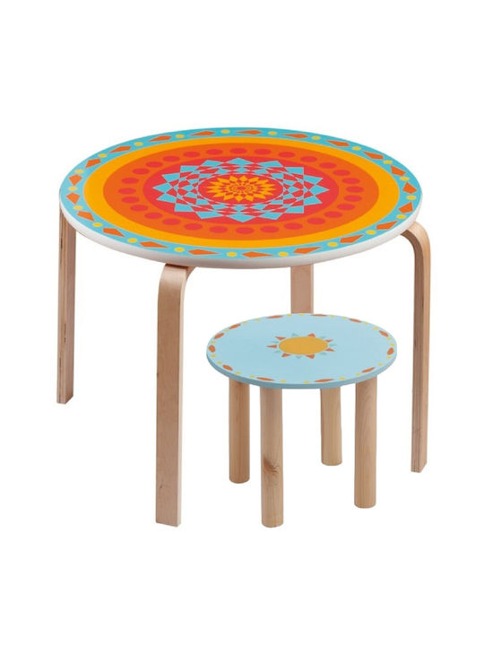 Kids Table made of Wood Multicolour