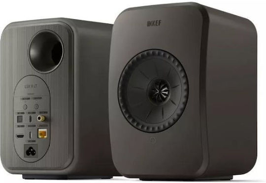 Kef Lsx Ii Αυτοενισχυόμενα Ηχεία με Wi-Fi & Bluetooth 70W (Ζεύγος) Γκρι