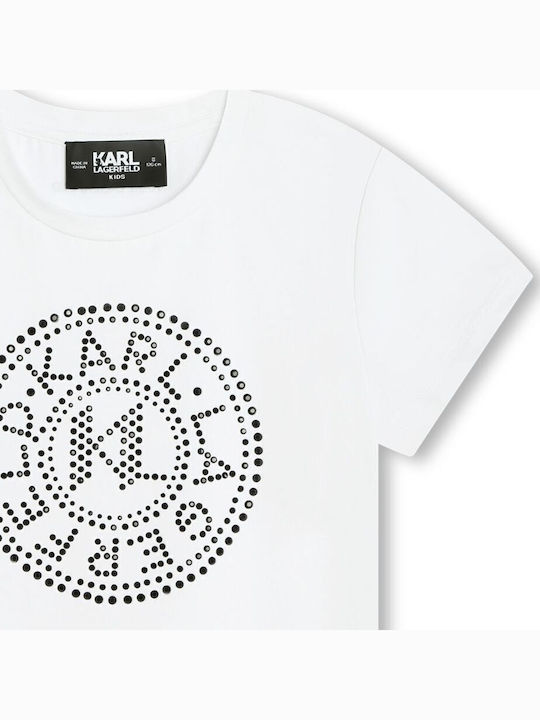 Kinder-T-Shirt White Black