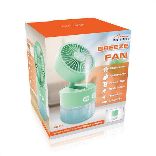 Media-Tech USB Office/Home Fan with Water MT6515