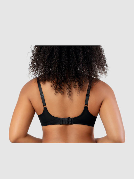 Plunge Plunge Bra without Padding Underwire Black