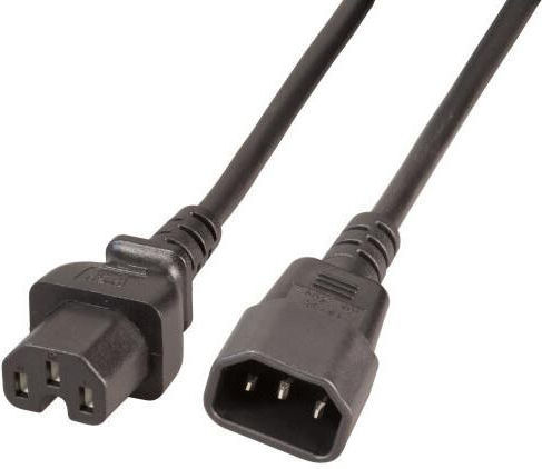 EFB IEC C14 - IEC C15 Cablu 3m Negru (EK585.3)