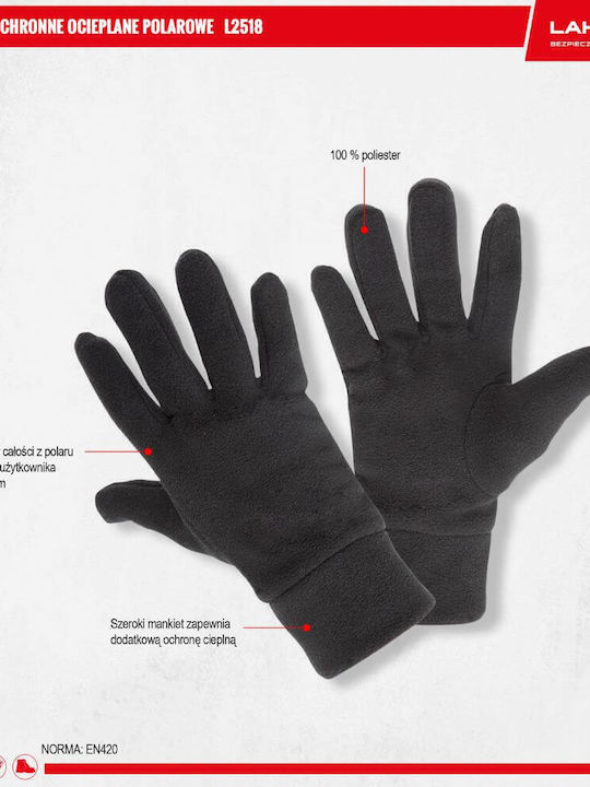 Schwarz Vlies Handschuhe