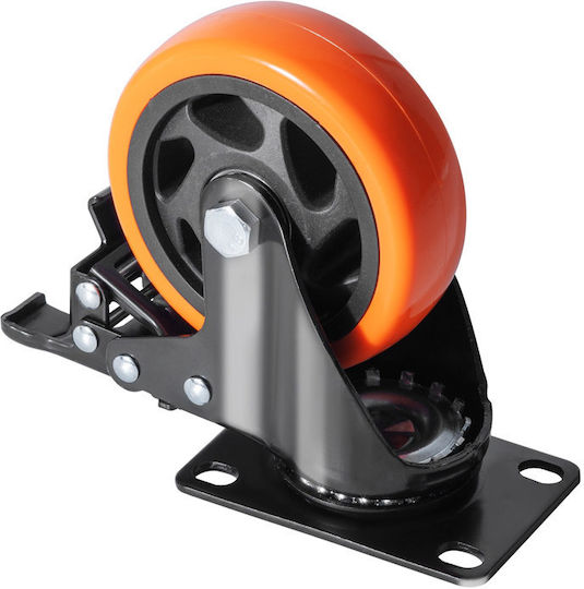 Vevor Furniture Wheel made of Metal with Wheels in Black Color 15.5x6.4x13cm 4pcs
