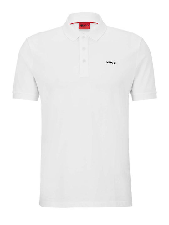 Hugo Boss Ανδρικό T-shirt Κοντομάνικο Polo Λευκό