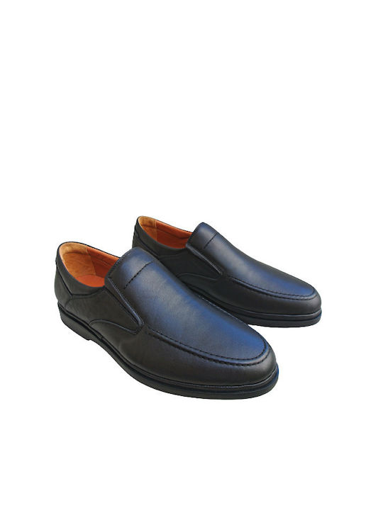 Leder Herren Mokassins in Schwarz Farbe