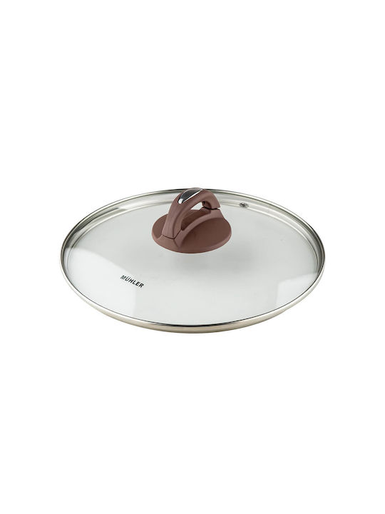 Muhler A Wok Made of Cast Aluminum with Lid with Stone Coating 32cm