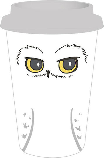 Half Moon Bay Hedwig Owl Cană Ceramică cu Capac Albă 475ml Half Moon Bay Hedwig Owl Cană Ceramică cu Capac Albă 475ml