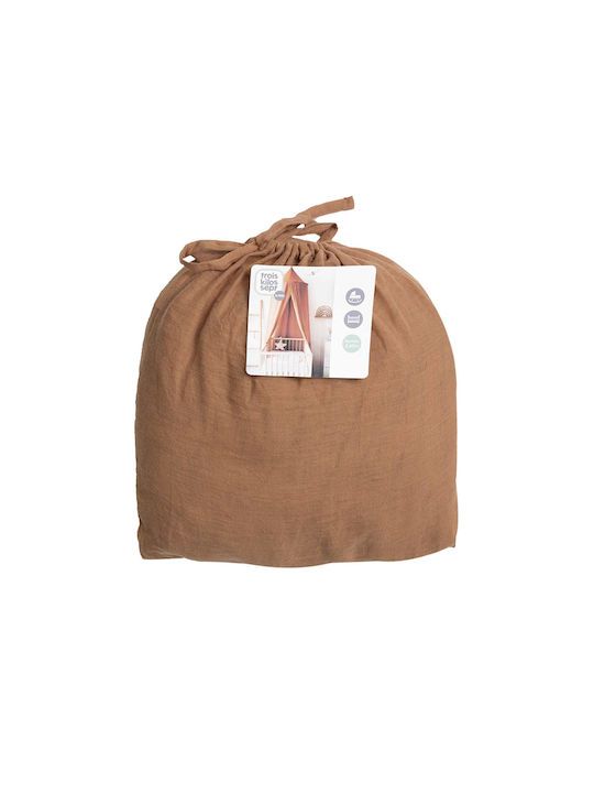 Trois Kilos Sept Mosquito Net Crib Cotton 55-8075089 Brown 260x60x260cm