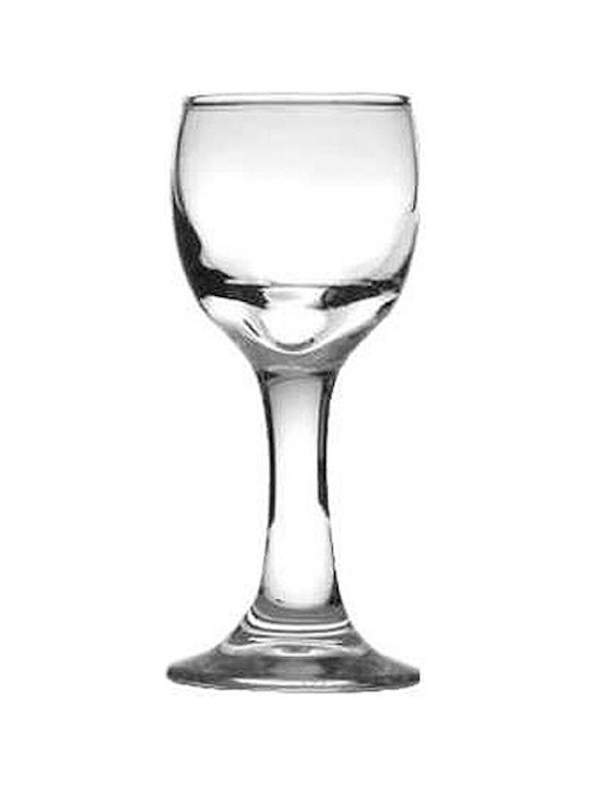 Uniglass Kouros Set Gläser Likör/Ouzo aus Glas Mit Stiel 60ml 12Stück