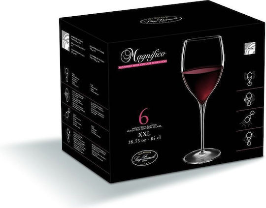 Luigi Bormioli Magnifico Set Gläser für Weißwein aus Glas Mit Stiel 460ml 6Stück