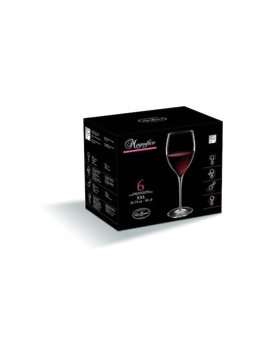 Luigi Bormioli Magnifico Gläser-Set für Weißwein aus Kristall Stapelbar 590ml 6Stück