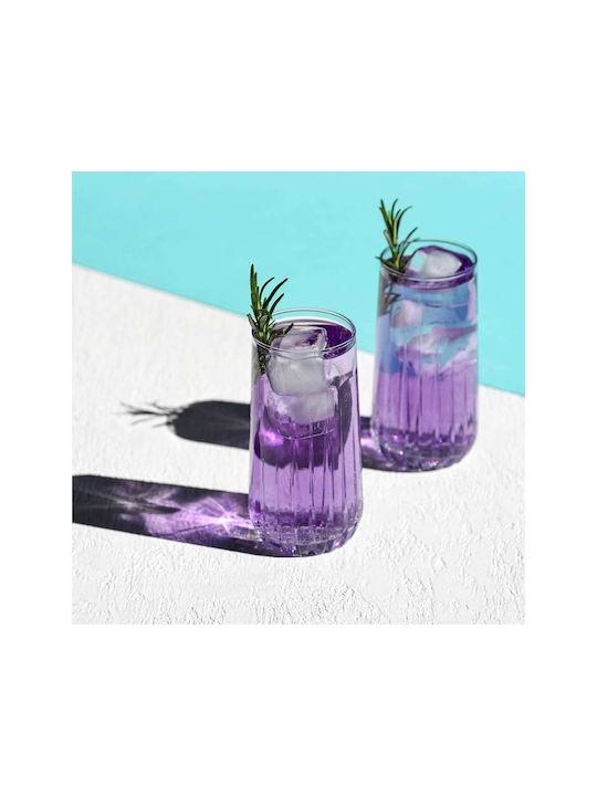 Nova Glass Set Water made of Glass Purple 360ml 3pcs