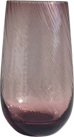 HFA Σετ Ποτήρια Νερού από Γυαλί σε Μωβ Χρώμα 580ml 6τμχ
