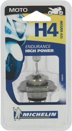 Michelin Lamps Car Endurance High Power "Life +50%" H4 Halogen 12V 55W 1pcs