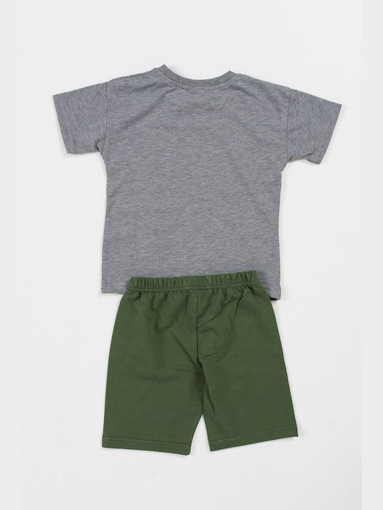 Trax Kinder Set mit Shorts Sommer 2Stück Giraffe - Grey