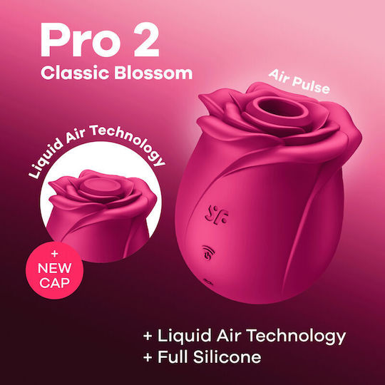 Satisfyer Pro 2 Classic Blossom Αναρροφητής Αιδοίου με Δόνηση Ροζ