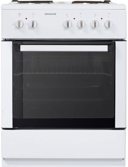 Snaige FF6304 Herd 64Es mit Emailkochfeldern B60cm. White
