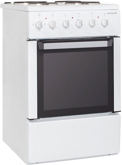 Snaige FF5304 Cooker 52lt with Enamel Hobs W54cm. White