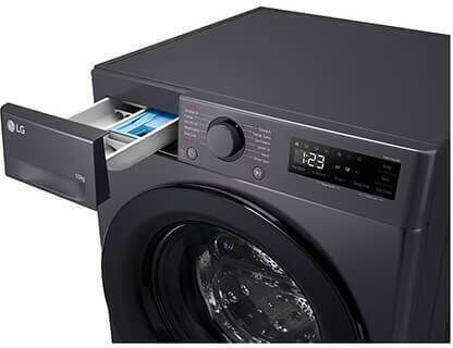 LG Waschmaschine 10kg mit Dampftechnologie 1400 Umdrehungen KI DD Gray F4WR510SBM