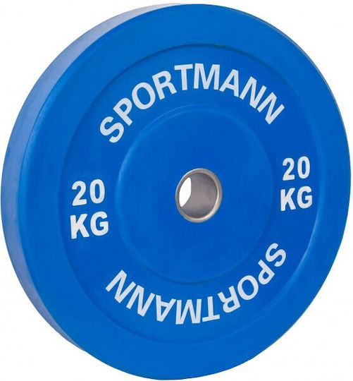 Sportmann Δίσκος Λαστιχένιος 1 x 20kg Φ51mm