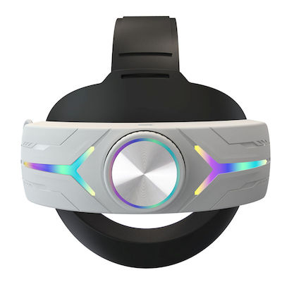 Meta Λουράκι Κεφαλής Elite Strap Με Μπαταρία 8000 Mah Meta Quest 3 für VR (Virtual Reality) in Weiß Farbe