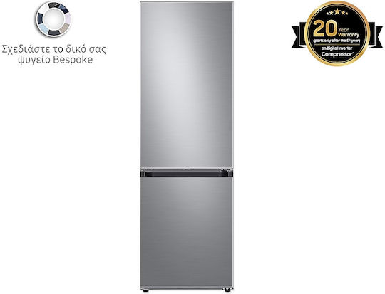 Samsung Kühl-Gefrierkombination 344Es NoFrost H185.3xB59.5xT65.8cm. Inox RB34C6B2ES9/EF