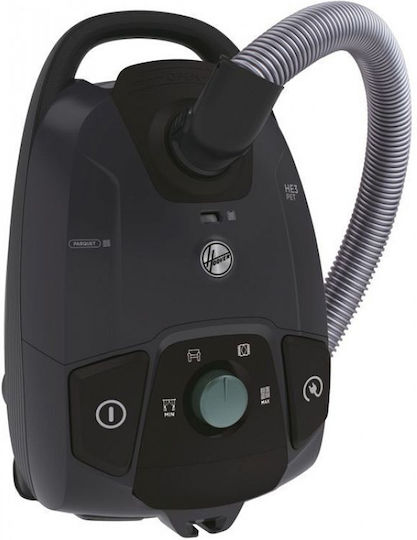Hoover HE321PAF 011 Ηλεκτρική Σκούπα 850W με Σακούλα 4lt Μαύρη