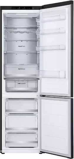 LG Fridge-Freezer 387lt Total NoFrost H203xW59.5xD67.5cm Black GBV7280AEV