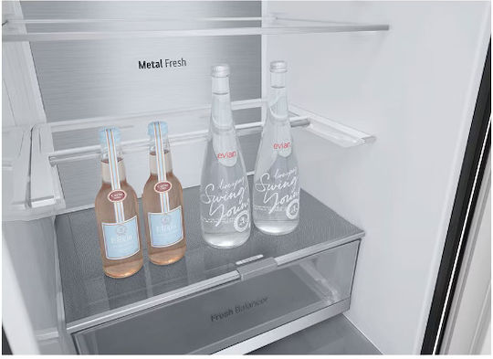 LG Fridge-Freezer 387lt Total NoFrost H203xW59.5xD67.5cm Black GBV7280AEV