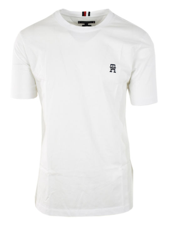 Tommy Hilfiger T-shirt Bărbătesc cu Mânecă Scurtă White (WHITE)