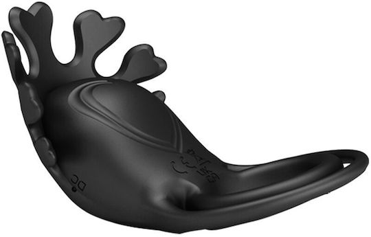 Pretty Love Vibrant Penis Ring Δονούμενο Δαχτυλίδι Πέους Σιλικόνης Μαύρο BI-210311-1
