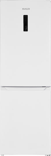 Muhler Fridge-Freezer 323lt NoFrost H184xW60xD66.5cm White NFC-185WF